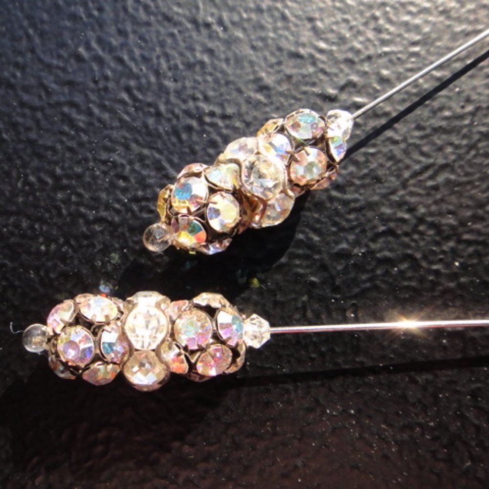 Vintage Hat Pin Pair - Picture 4 of 6